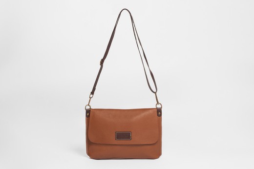 Bolso de piel bandolera color Camel modelo 20223C