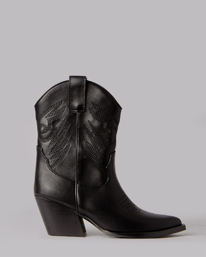 Bottines cowboy noires Corina modèle M3781