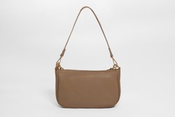 Bolso pequeño de Piel detalle Cadena Color Beige