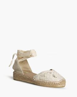 Espadrille plate beige Corina modèle M5421