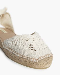 Espadrille plate beige Corina modèle M5421