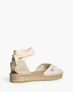 Espadrille plate beige Corina modèle M5421