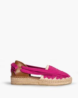 Espadrille plate Corina avec semelle en jute Couleur Fuchsia Modèle M4320