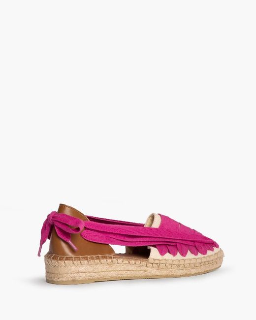 Espadrille plate Corina avec semelle en jute Couleur Fuchsia Modèle M4320