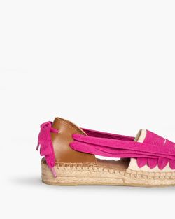 Espadrille plate Corina avec semelle en jute Couleur Fuchsia Modèle M4320