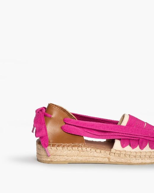 Espadrille plate Corina avec semelle en jute Couleur Fuchsia Modèle M4320