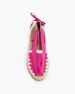 Espadrille plate Corina avec semelle en jute Couleur Fuchsia Modèle M4320