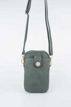 Mini sac à bandoulière vert pour mobile