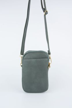 Mini sac à bandoulière vert pour mobile