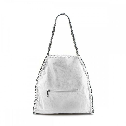 Sac à chaîne argenté
