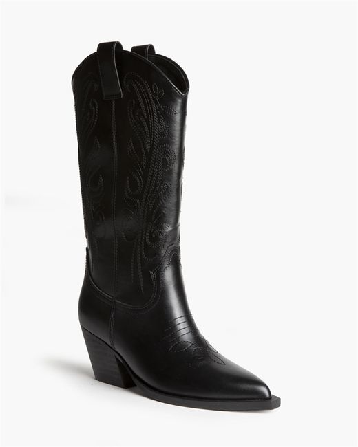 Bota estilo cowboy,Corina,Negro