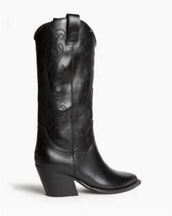 Bota estilo cowboy,Corina,Negro