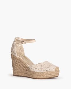 Corina Beige Valencian Wedge Modèle M4295