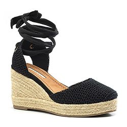 Corina Black Valencian Wedge modèle M2322