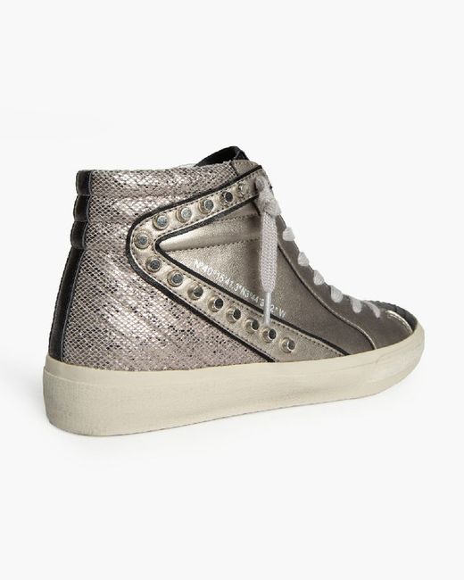 Zapatilla Abotinada tachas color Plomo de Corina modelo M4502