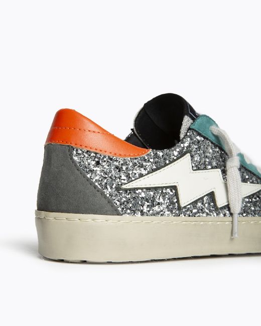 Chaussures de sport Corina Lightning Silver-Green-Orange Modèle M5505