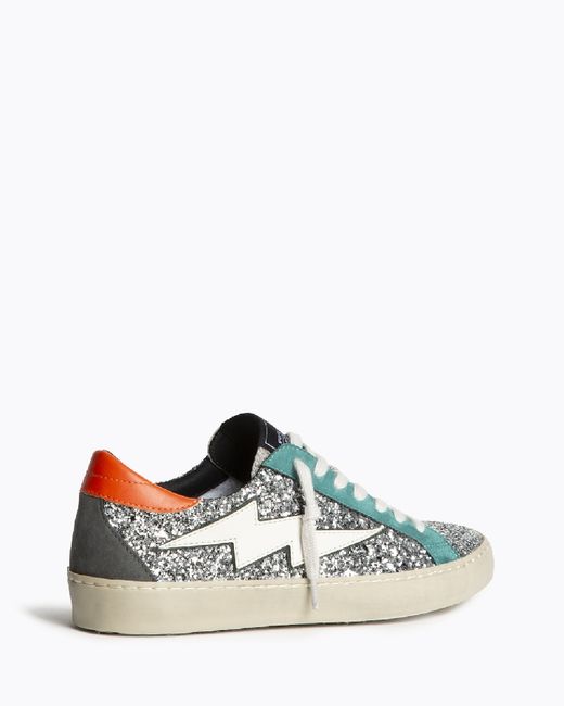 Chaussures de sport Corina Lightning Silver-Green-Orange Modèle M5505