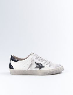 Deportivas con estrella M2020 Glitter Plata y Glitter Azul marca Corina