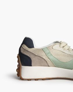 Deportivas Estilo Running Color Azul-Verde Corina Modelo M6070