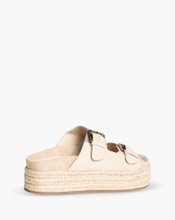 Sandalia de plataforma en Yute de color Beige de la marca Corina modelo M4395