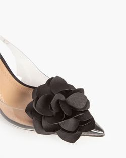 Sandalia de Tacón Alto Destalonado con Corte Vinilo de la marca Corina Modelo M4207 Color Negro