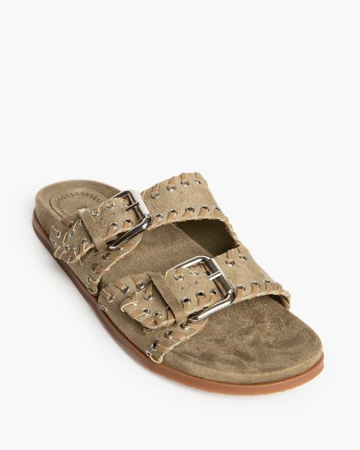 Sandale plate Corina kaki modèle M5455