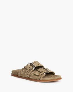 Sandale plate Corina kaki modèle M5455