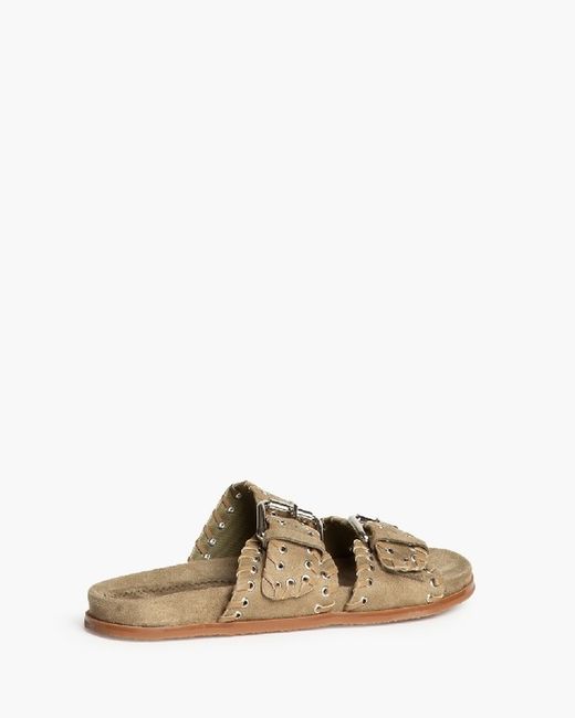 Sandale plate Corina kaki modèle M5455