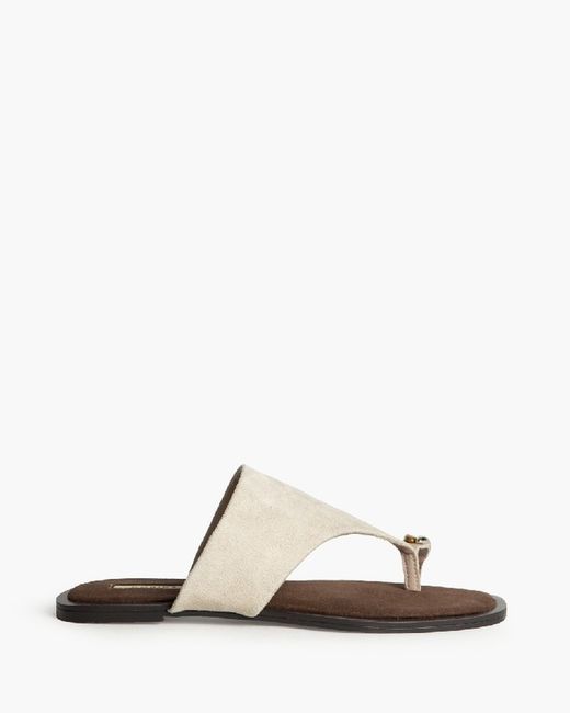 Sandalias Planas Dedo Taupe Corina Modelo M5480