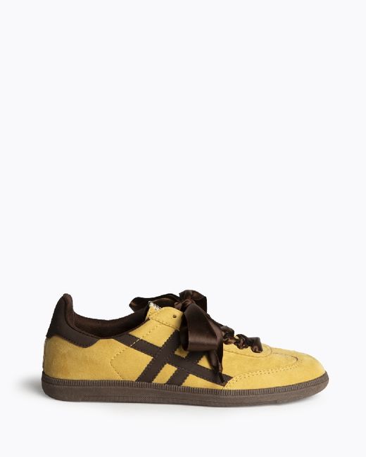 Sneaker Color Amarillo-Cafe Corina Modelo M5520