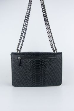 Sac en cuir de crocodile avec fer à cheval noir