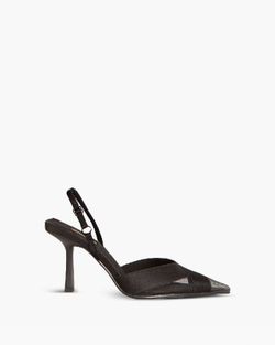 Slingback à talon haut Couleur Noir Marque Corina Modèle M4210