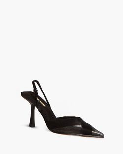 Slingback à talon haut Couleur Noir Marque Corina Modèle M4210