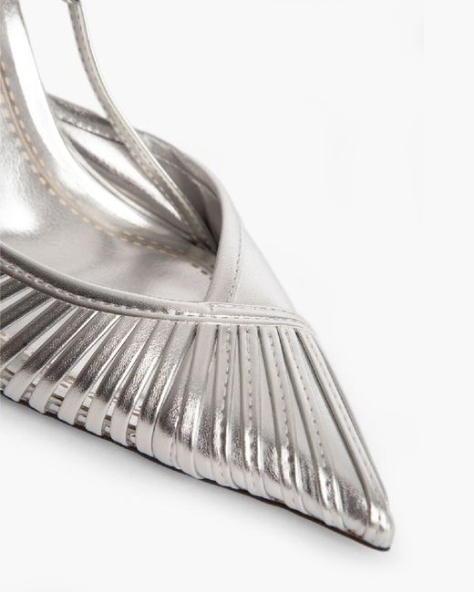 Talon Haut Slingback Couleur Argent de la marque Corina Modèle M4190