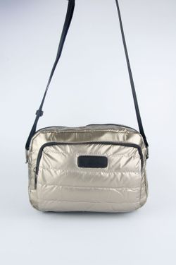 Bolso pequeño tipo bandolera acolchado de color oro modelo Tote