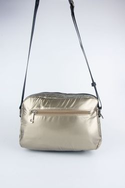 Bolso pequeño tipo bandolera acolchado de color oro modelo Tote