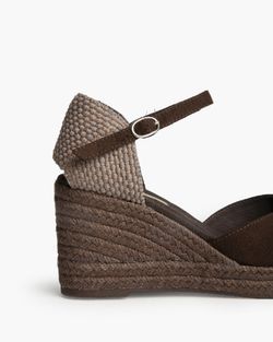 Valenciana de cuña marrón mujer Corina Modelo M6345