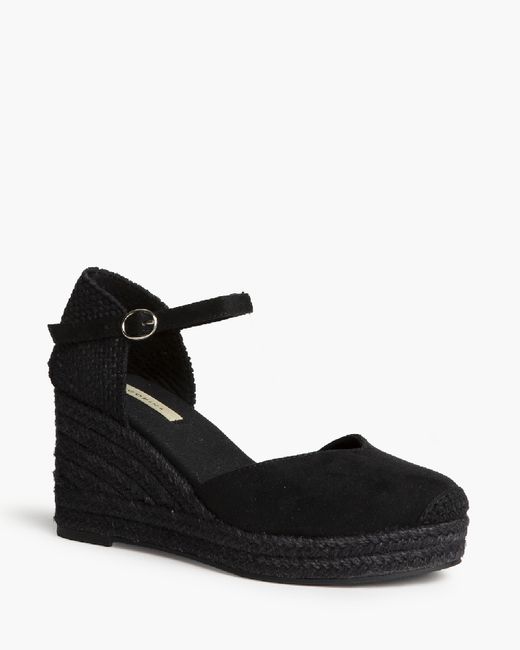 Valenciana de cuña negro mujer Corina Modelo M6345