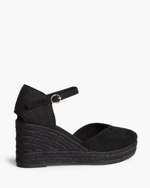 Valenciana de cuña negro mujer Corina Modelo M6345