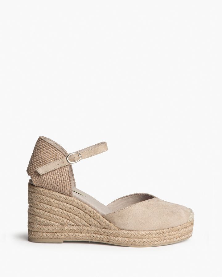 Valenciana de cuña taupe mujer Corina Modelo M6345 36