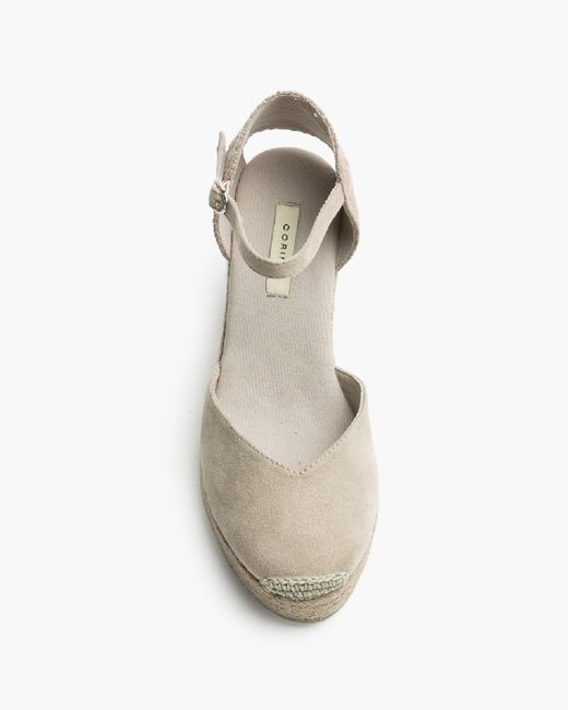 Valenciana de cuña taupe mujer Corina Modelo M6345