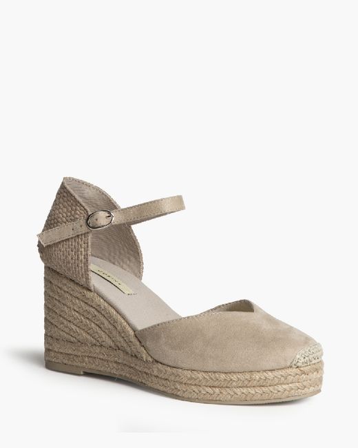 Valenciana de cuña taupe mujer Corina Modelo M6345