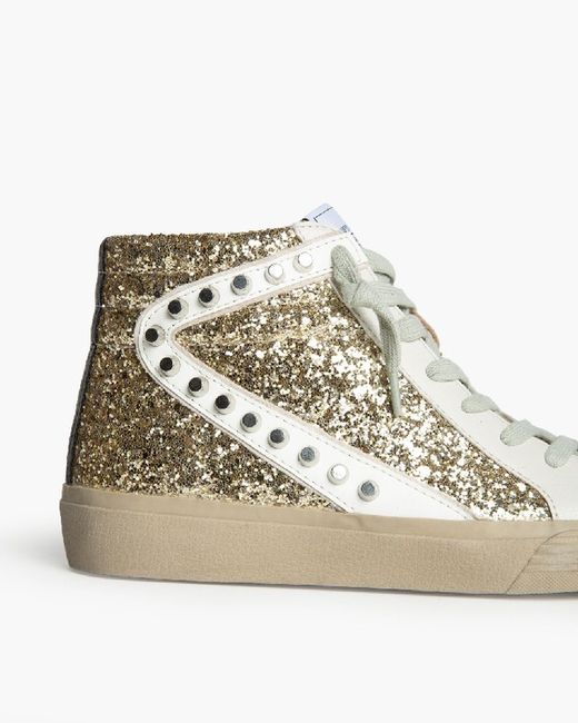 Baskets montantes cloutées Corina Gold modèle M5050