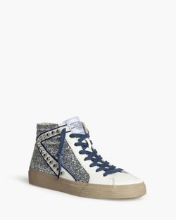 Corina – bottines cloutées argentées, modèle M5050