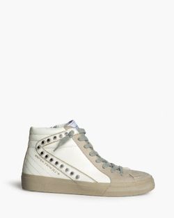 Corina – bottines cloutées blanches, modèle M5050