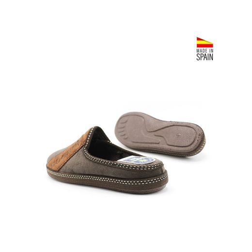 Zapatilla de casa merton marrón