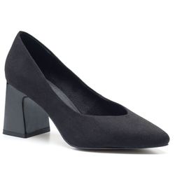 Escarpins noirs à talon large Corina modèle M2595