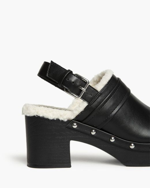 Sabot à talon en bois noir Corina modèle M4625