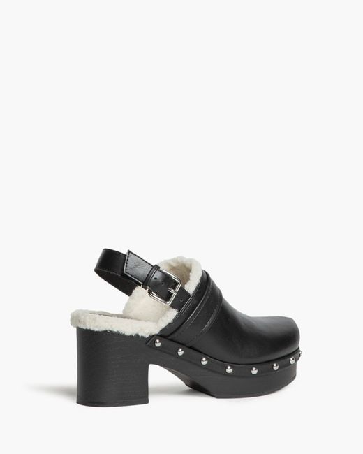 Sabot à talon en bois noir Corina modèle M4625