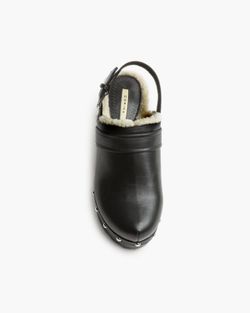 Sabot à talon en bois noir Corina modèle M4625